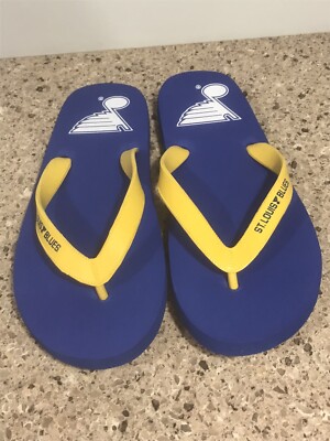 St. Louis Blues Flip-Flops Sandals w Sand Imprint New  display picture 3