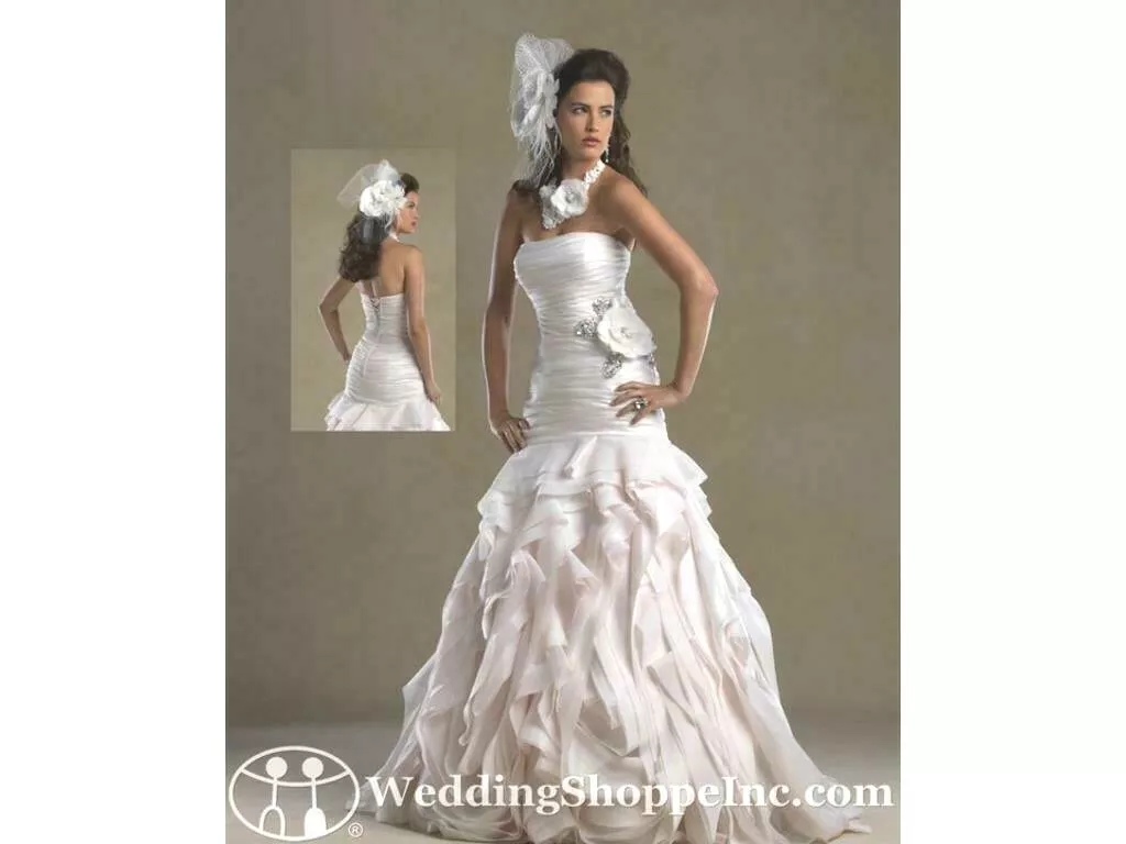 Forever Yours 4985 Tout Neuf Mariage Robe Mariage Fit Flare Rose