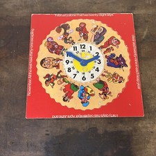 Jigsaw Clock Nursery Rhyme Characters Condor Wooden Puzzle 26 Pc time days month