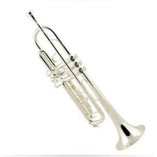 Hot sell 8335 Bb Trumpet B Flat Brass Silver Plated Trumpet with Leather Case