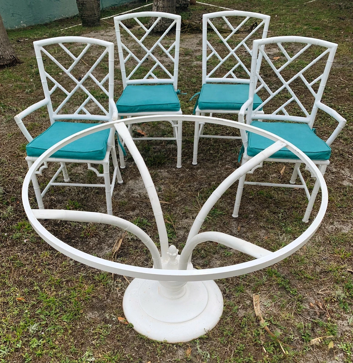 Faux bamboo aluminum outdoor furniture deals