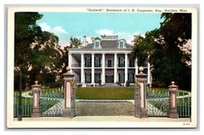 Natchez, Mississippi - Residence of Mr. & Mrs. L.N. Carpenter - UNPOSTED