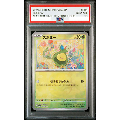 PSA 10 Budew Master Ball 001/187 Terastal Festival ex PSA 10 Budew Master Ball 001/187 Terastal Festival ex