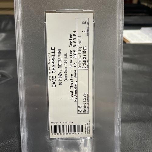 Dave Chappelle June 12th 2019 Mead Theatre Schuster Center Dayton OH PSA 5 Pop 1 - Picture 3 of 6