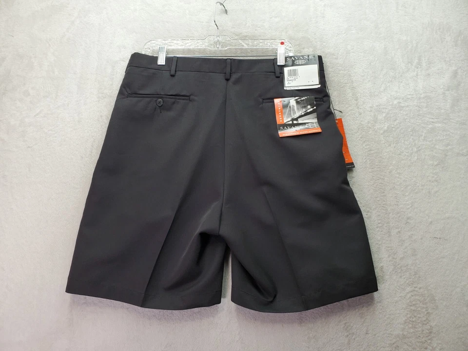 Shorts Savane Climate Control Masculino 34W Preto Poliéster Cintura Expansível Conforto - Imagem 2 de 4