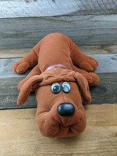 Pound Puppies Vintage 1985 Classic 18" Dog Brown Puppy Plush Toy with Collar