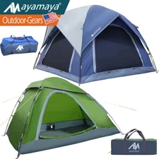 1/4 Person Camping Tents with Removable Rainfly Double Layer for Outdoor Hiking