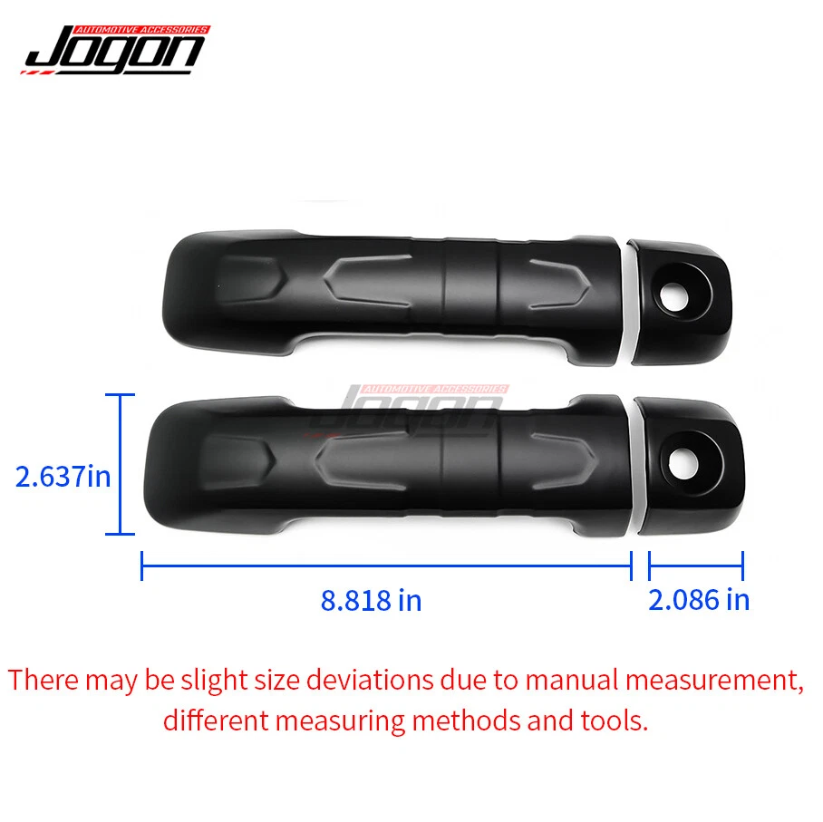 Cubiertas exteriores de manija de puerta lateral para Toyota FJ Cruiser 2007 2008 2009 2010-2022 Foto 3 de 4