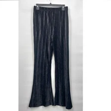 New Commando High Rise Velvet Flare Pleated Jazz Trouser Pants Size Small Women