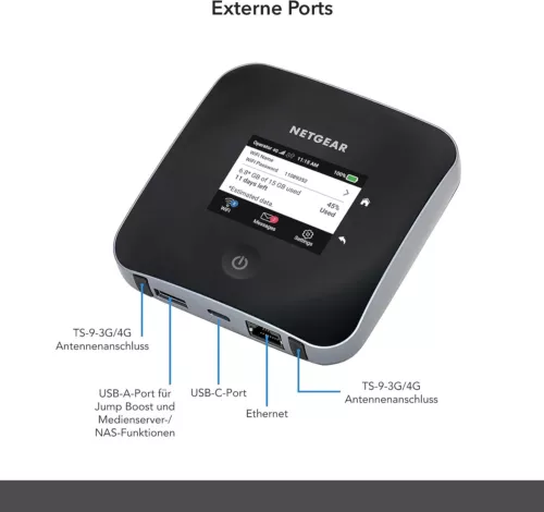 Modem router veloce e affidabile 4G mobile banda larga NETGEAR Nighthawk M2 MR2100 - Foto 11 di 11