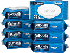 Pack of 8 Flushable Wet Wipes Cottonelle Fresh 8 Flip-Top 42 Count