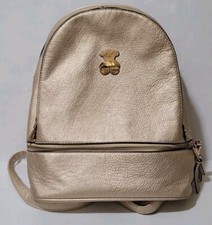 Tous Small Gold Backpack Bear Logo Has Heavy ...