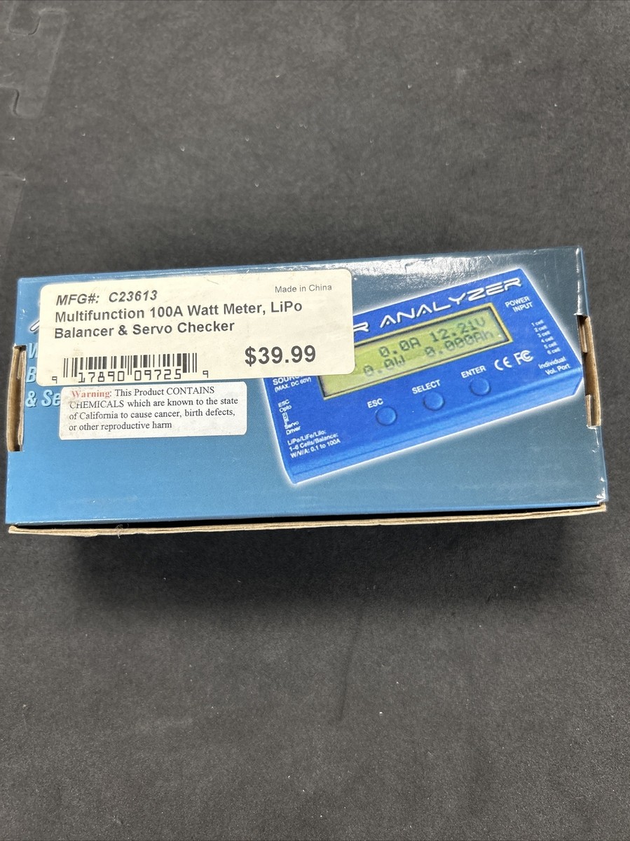マイナデシコ　Balancer VC Integy C23613 200a Watt Meter Lipo Balancer | eBay
