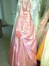 Tiffany prom pageant quinceanera ball gown beaded dress size 0 pink New