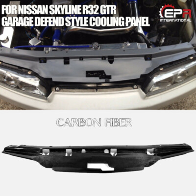 For NISSAN Skyline R32 GTR GARA-Style Carbon Fiber Cooling Slam Panel