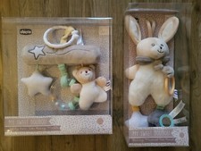 2x Chicco My Sweet Doudou Mobile Babyschale Spieluhr Bär Hase neu OVP