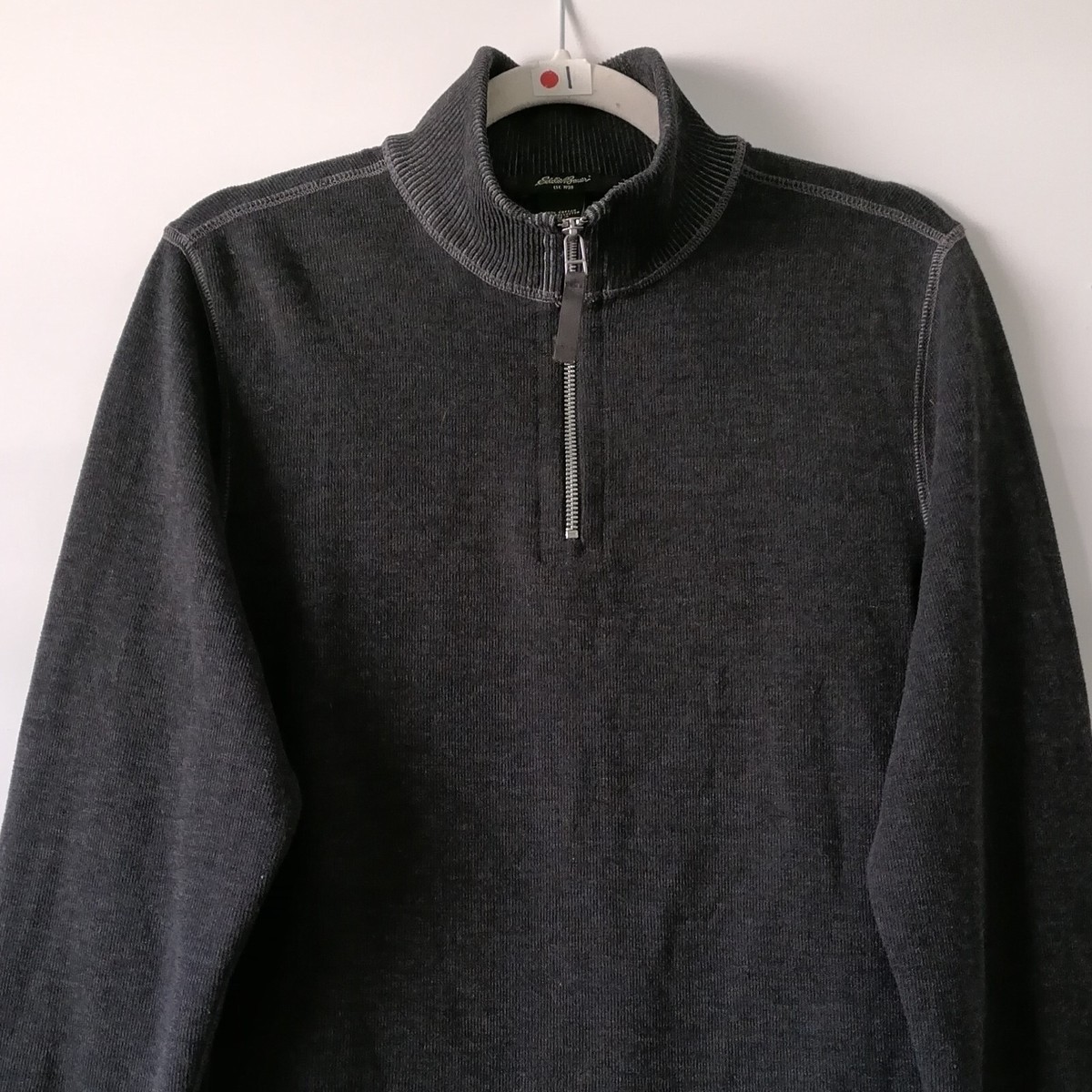Eddie Bauer Est. 1920 Mens Dark Gray Long Sleeve 1/4 Zip Pullover Sweater Size L | eBay Eddie Bauer Est. 1920 Mens Dark Gray Long Sleeve 1/4 Zip Pullover Sweater Size L | eBay