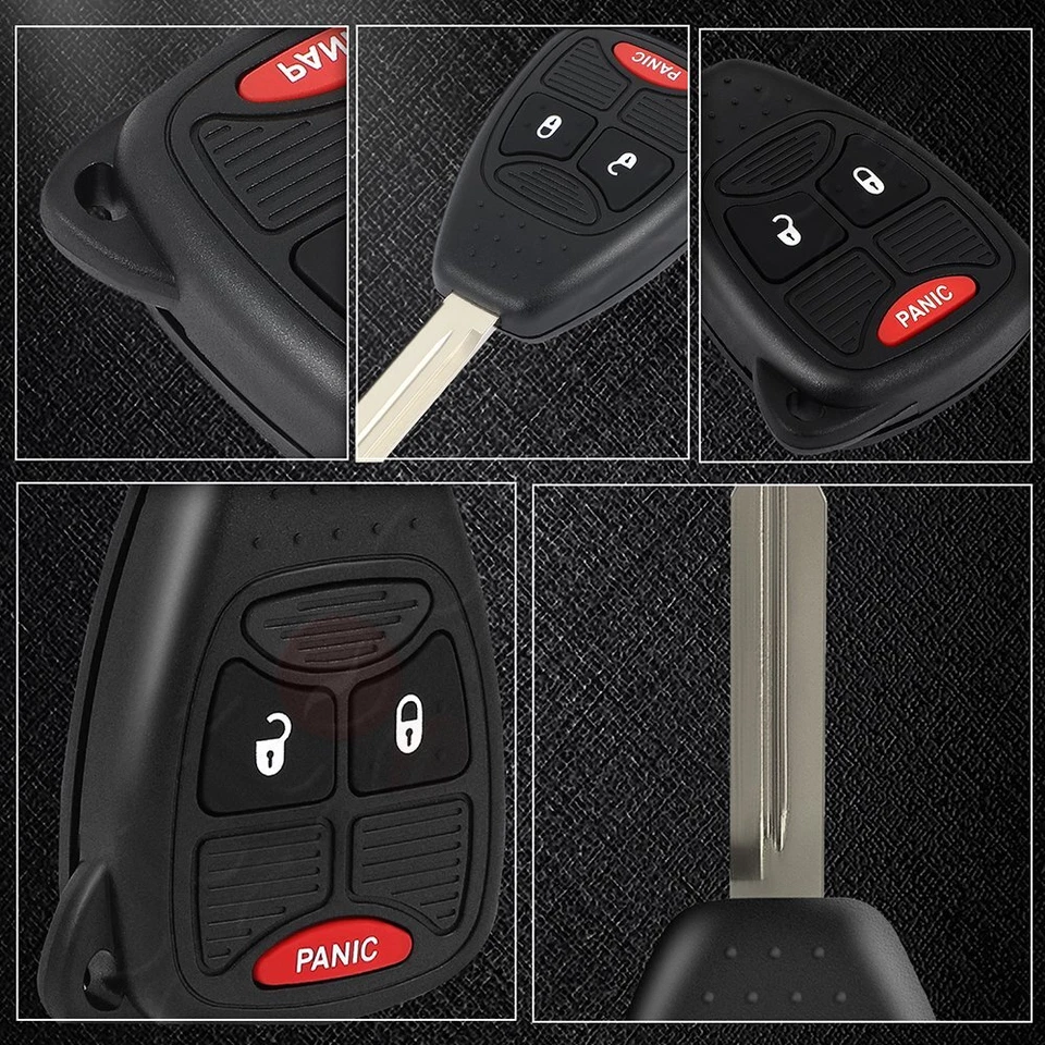 2 Llavero de coche remoto para Dodge Durango Nitro 2004 2005 2006 2007-2010 botones Foto 2 de 4