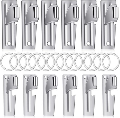 Steel Camping Can Opener Portable for Kitchen Travel Camping Survival(12 Set)