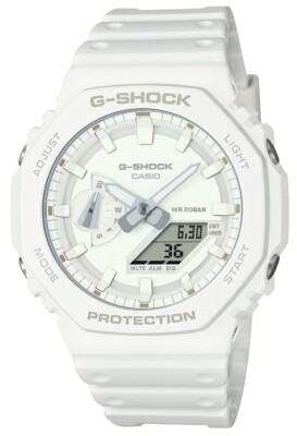 Casio G-Shock Uhr Armbanduhr analog digital weiß GA-2100-7A7ER