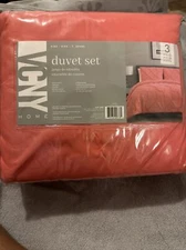 VCNY Home Carmen Duvet Cover Set King Coral 😃😃