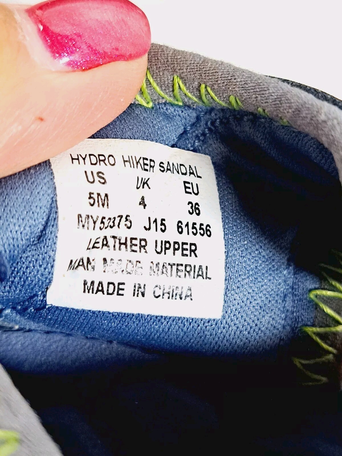 Merrell Hydro Hiker Sandalo Scarpe Acqua Blu Ragazzo Ragazza Unisex Taglia 5 M