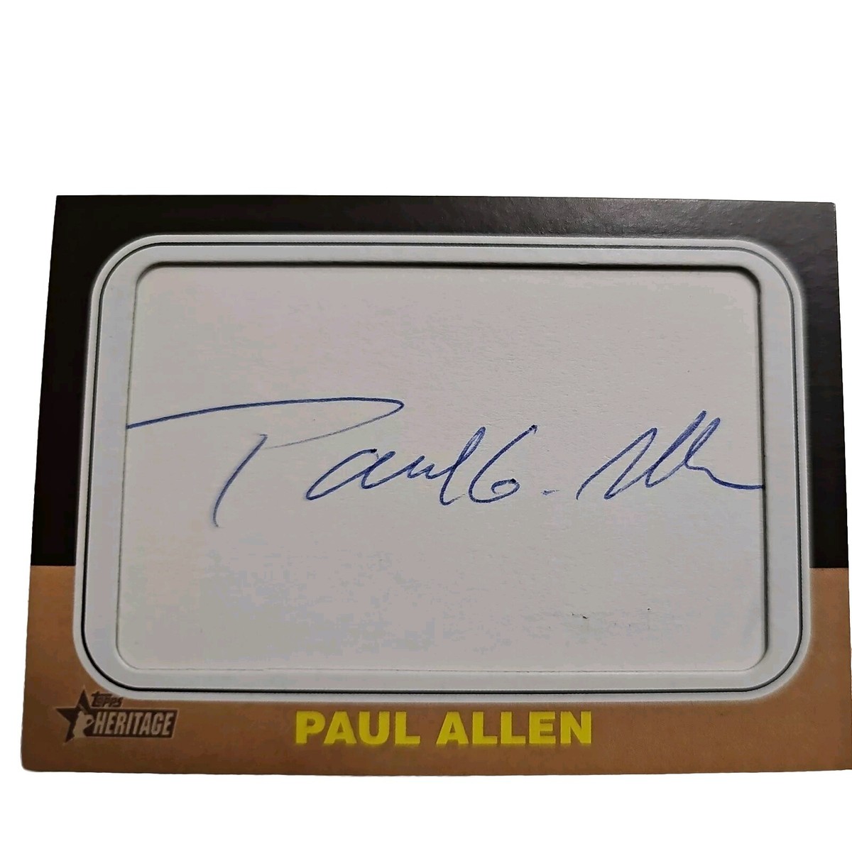 2024 Topps Heritage 1975 Celebrity Cut Signatures 1/1 Paul Allen