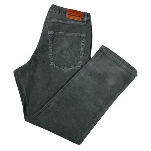 Lucky Brand 223 Mens Sz 38x32 Straight Leg Stretch Corduroy Gray 5 Pocket Pants - Picture 3 of 24