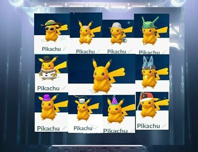 Pokémon Go Pikachu Various Customs Normal (NOT SHINY )~ same day delivery~