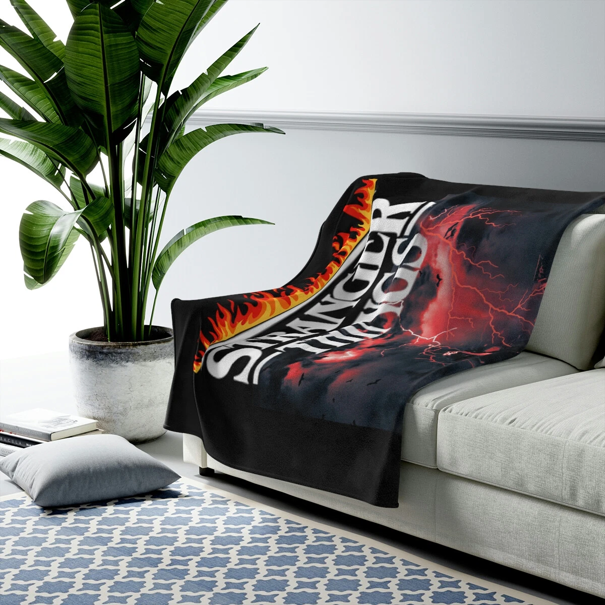 Stranger Things Ed Munson Throw Blanket, Hellfire Club, Home & Living