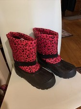 Powerstep Pinnacle womens/girls multicolor snow boots size 5 good shape