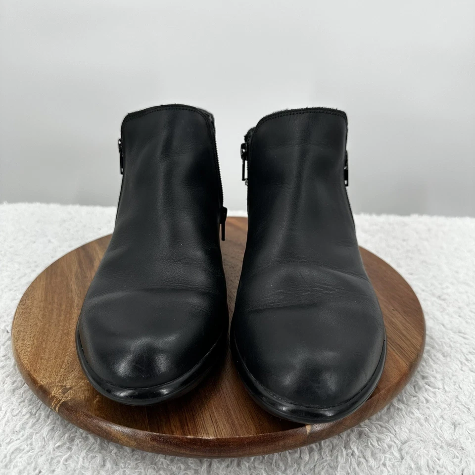 NAOT Botas Mujer 9 EU 40 Cuero Negro Gamuza Casco Botín Cremallera Comodidad Foto 4 de 4