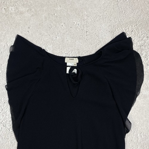 Fuzzi Jean Paul Gaultier Vintage Womens Black Blouse Size M - Picture 4 of 7