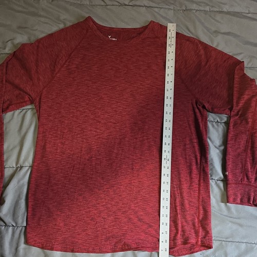 American Eagle Outfitters Active Flex manica lunga rosso uomo XL - Foto 2 di 7