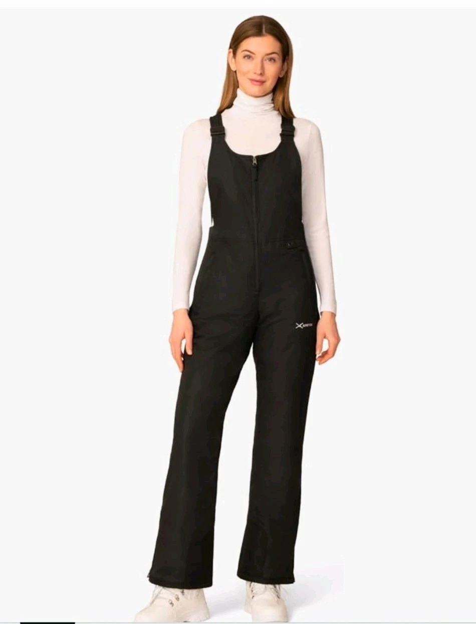 Arctix Women's Essential Insulated Bib Overall Ski Bibs Snowboard Black M (8-10)