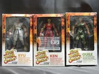 Revoltech SFO Street Fighter Online Ryu Ken Guile action figures set KAIYODO