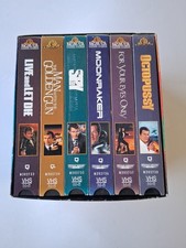 JAMES BOND 007 VHS - 8 TAPE SET WITH CASE