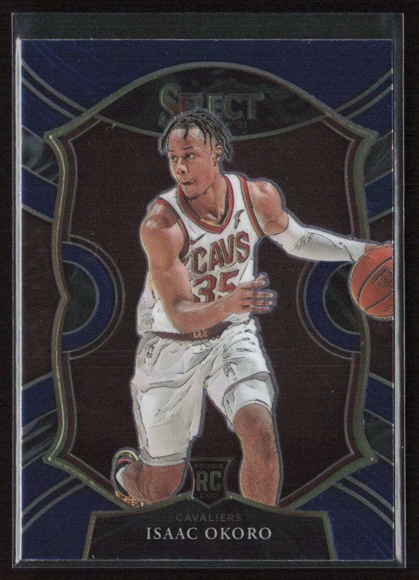 2020-21 Panini Select Blue Isaac Okoro #65 Rookie Cavaliers