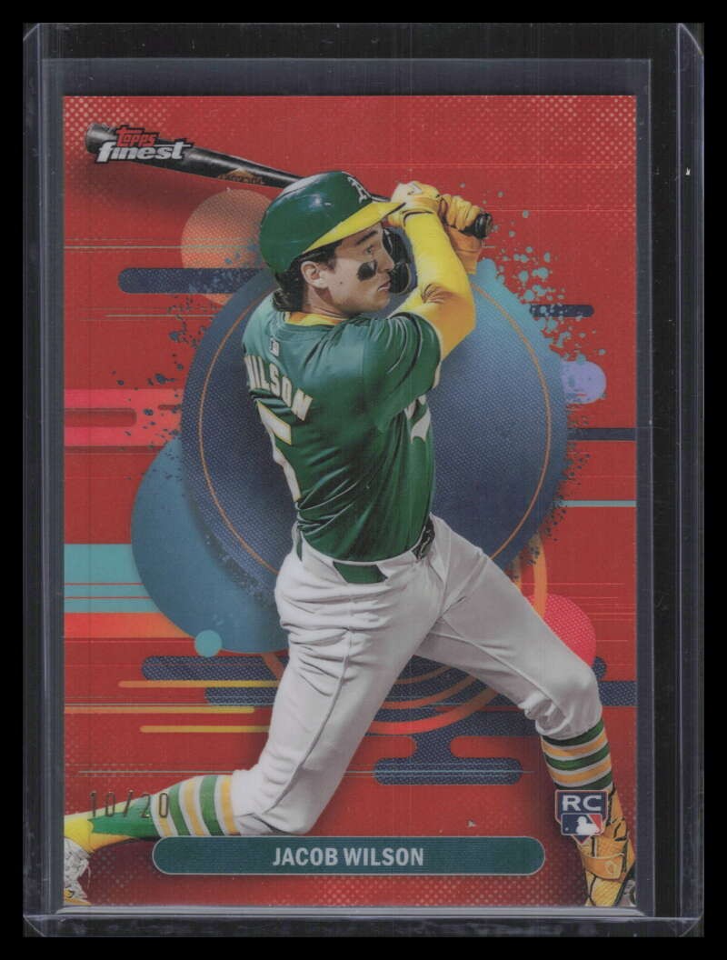 2025 Finest Orange Refractor 109 Jacob Wilson Rookie 10/20 Uncommon