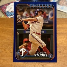 2024 Topps Series 2 Royal Blue Parallel Garrett Stubbs #409 Philadelphi Phillies