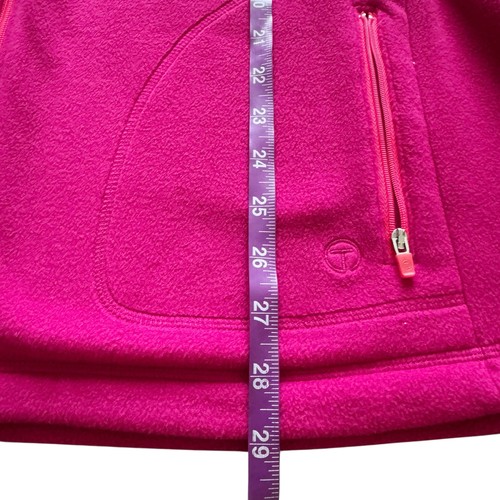 Talbots Jacket Womens 3X Pink Fleece Full Zip Pockets Cozy Outdoor Layer - Picture 10 of 13