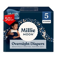 Millie Moon Overnight Diapers - Size 5 - 50ct