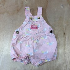 Rare Vintage OshKosh Bgosh Romper 12 Months Easter Bunny Print Made in USA