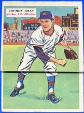 1955 Topps Double Headers - #47-48 Spook Jacobs, Johnny Gray RC Vintage Card