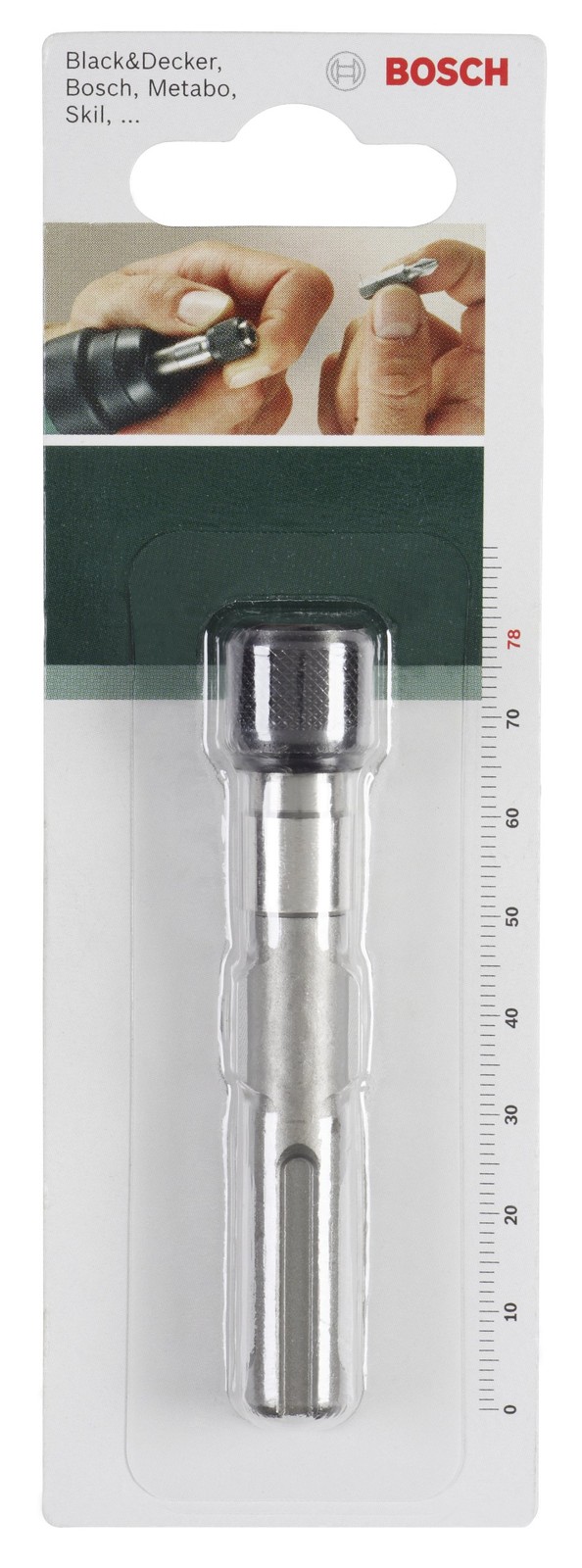 Bosch 2609255903 DIY - Supporto universale 78 mm SDSplus, con calamita, con 1XYL