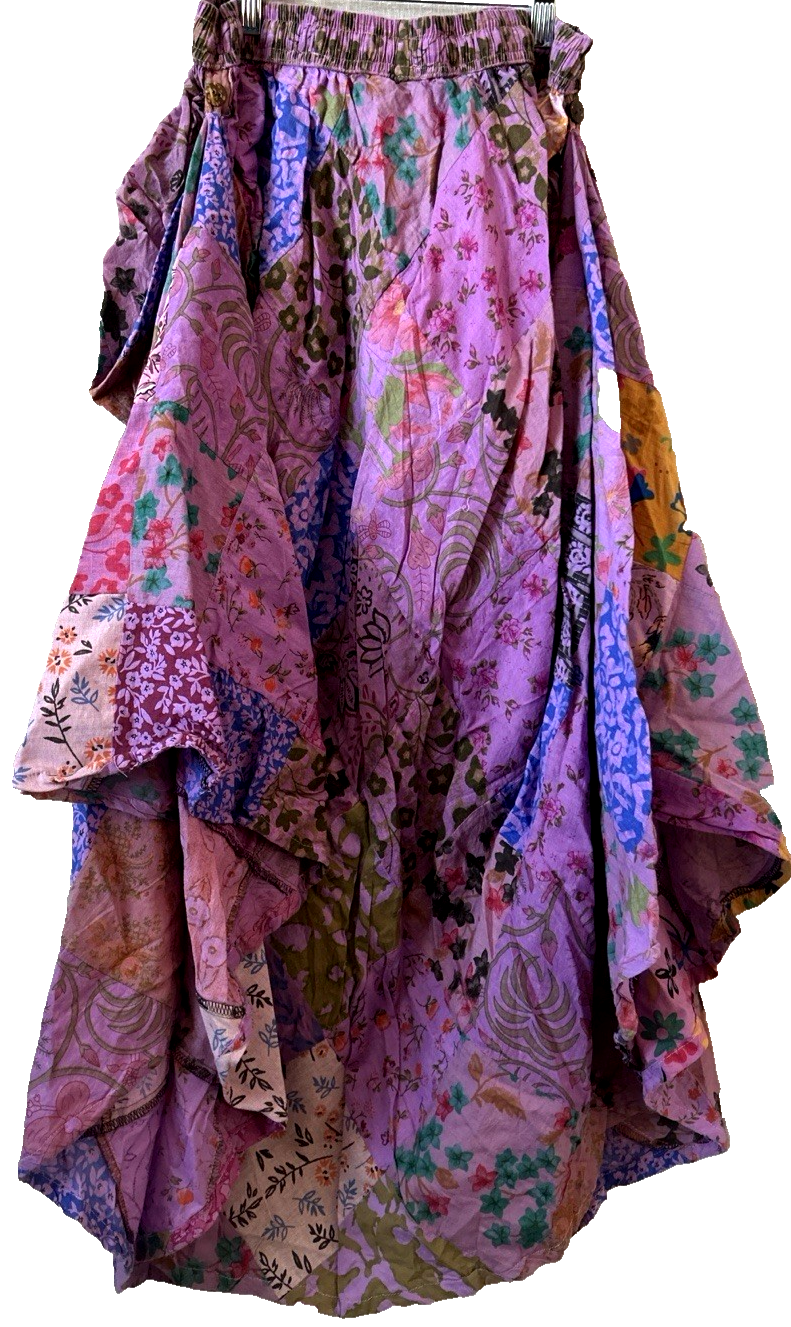 Finger Loop Skirt Wear Up Or Down. 100% Cotton Great For Dancing. Lightweight