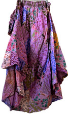 Finger Loop Skirt Wear Up Or Down. 100 Cotton Great For Dancing. Lightweight