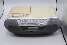 Sony CFD-S05 CD Cassette Boombox AM/FM Radio NOT TESTED Mega Bass AUX