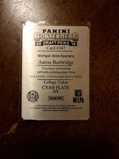 2016 Panini Contenders DraftPicks Aaron Burbridge#347 Cyan Printing Plate 1 of 1