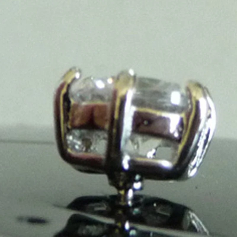 Matrimonio Orecchini Ornamento da Sposa Kristall-Stecker Cristallo Argento - Immagine 3 di 4